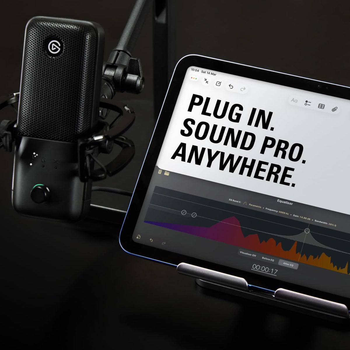 Wave 3 MK 2 USB Condenser Microphone with DSP Effects for Streaming Podcasting Recording and Content Creation