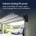 Wall Mounted Smart Garage Door Opener with Battery Backup WiFi App and Smartphone Remote Control