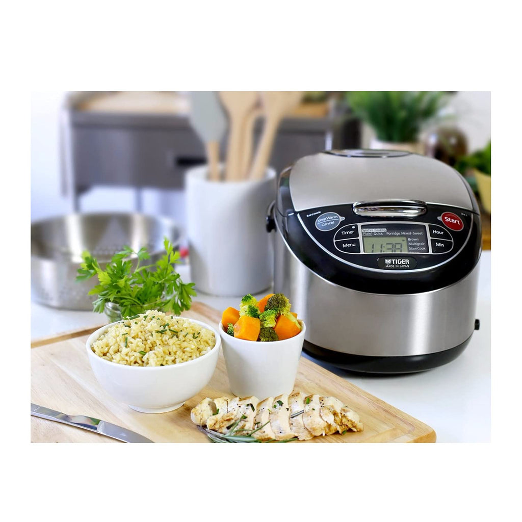 5.5 Cup Micom Rice Cooker and Warmer with Steamer Tray, JAX-T10U-K