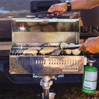 A10-703 Cabo Portable Gas Grill 9 x 18 Inch Compact Lightweight Outdoor BBQ Camping Travel Grill