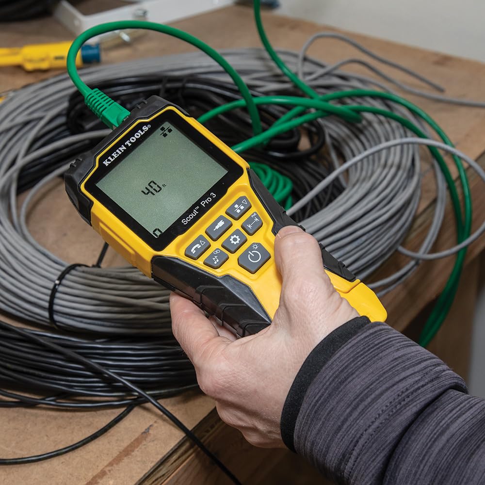 VDV501-852 Scout Pro 3 cable tester with locator remote set for Ethernet coax voice testing