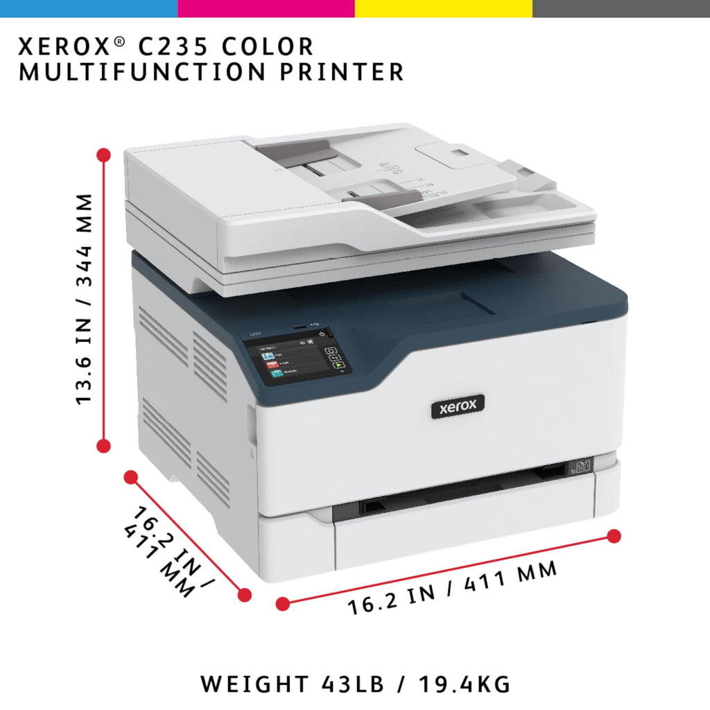 C235dni Wireless Color Laser All in One Printer Print Scan Copy with Duplex and Mobile Support