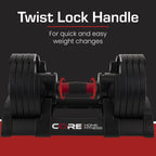 Adjustable Dumbbell Weight Set Compact All in One Home Gym Strength Training Fitness Equipment