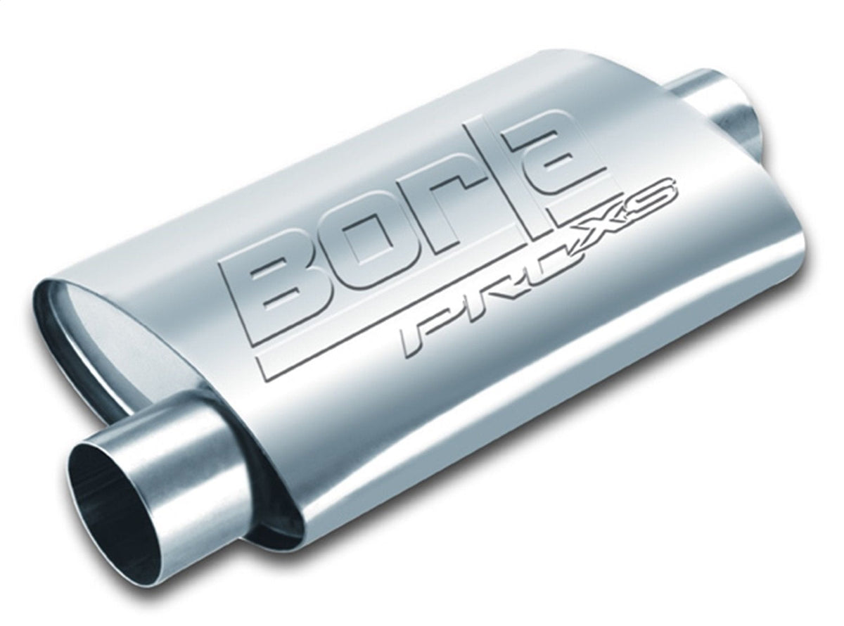 40359 ProXS Universal Performance Muffler 3 Offset Inlet 3 Center Outlet 14 Body 19 Overall T304 SS Reversible
