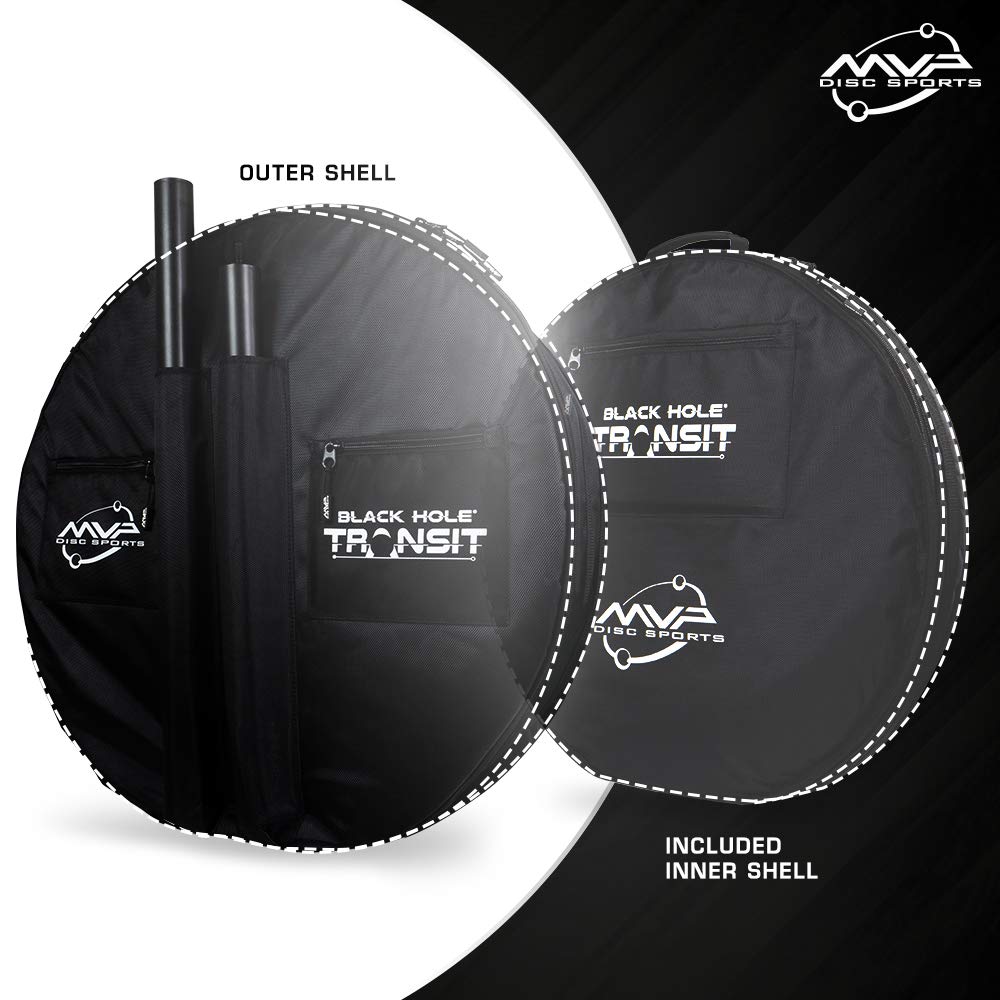 Disc Sports Black Hole Lite 24-Chain Disc Basket with Transit Bag
