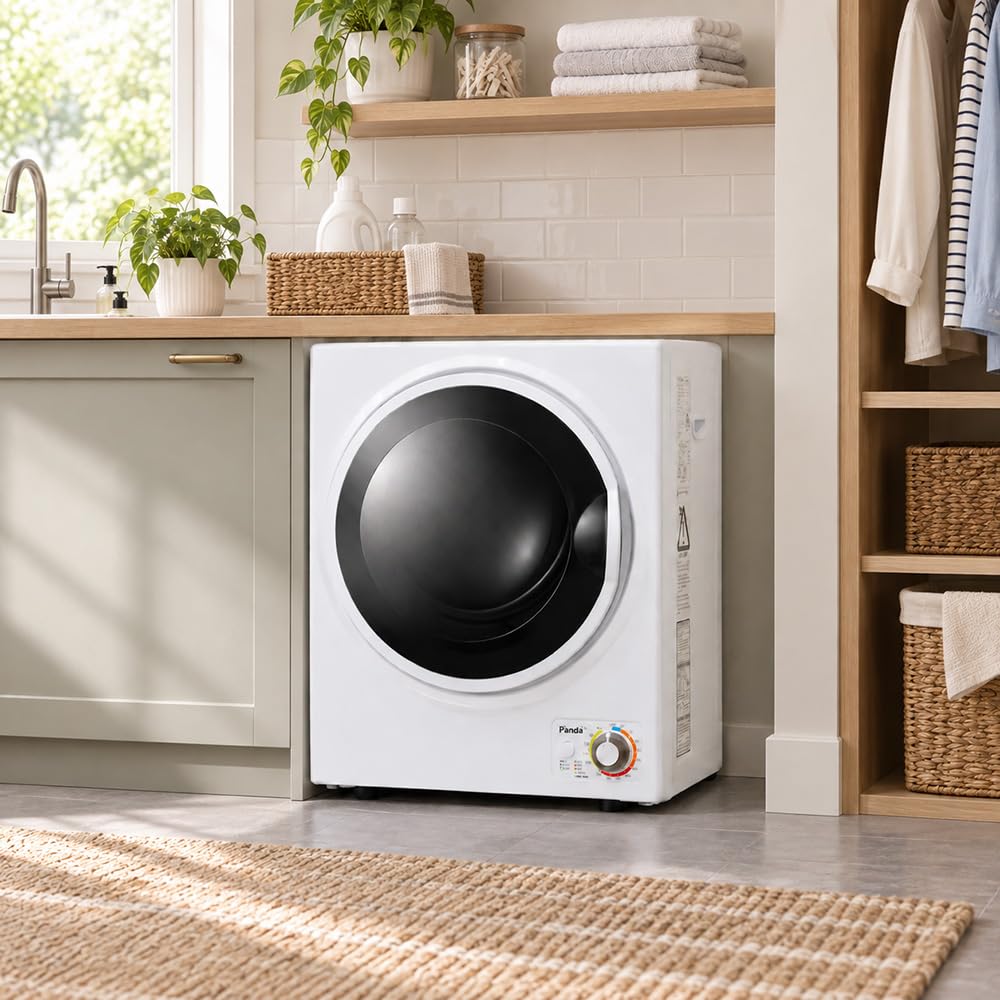 Portable Compact Clothes Dryer 1.5 Cu Ft 850W 120V Small Laundry Dryer for Apartments Dorms RV