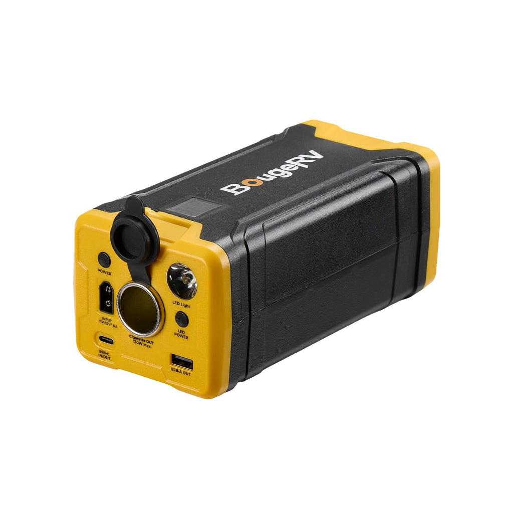 Portable power station 266Wh solar generator for 12V refrigerator camping outdoor backup power