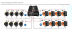 4 Channel Car Audio Amplifier, 2000W, 2 Ohm, 4 x 500W RMS, MDX2000.4