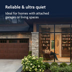 Wall Mounted Smart Garage Door Opener with Battery Backup WiFi App and Smartphone Remote Control