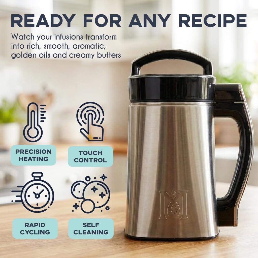 MB2e Machine Infusion System for Oils Butters and Tinctures Herbal Oil Butter Infuser for Home Kitchen