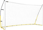 Quickster portable soccer goal backyard field durable Tension Tite frame 2 ply net adjustable click lock poles