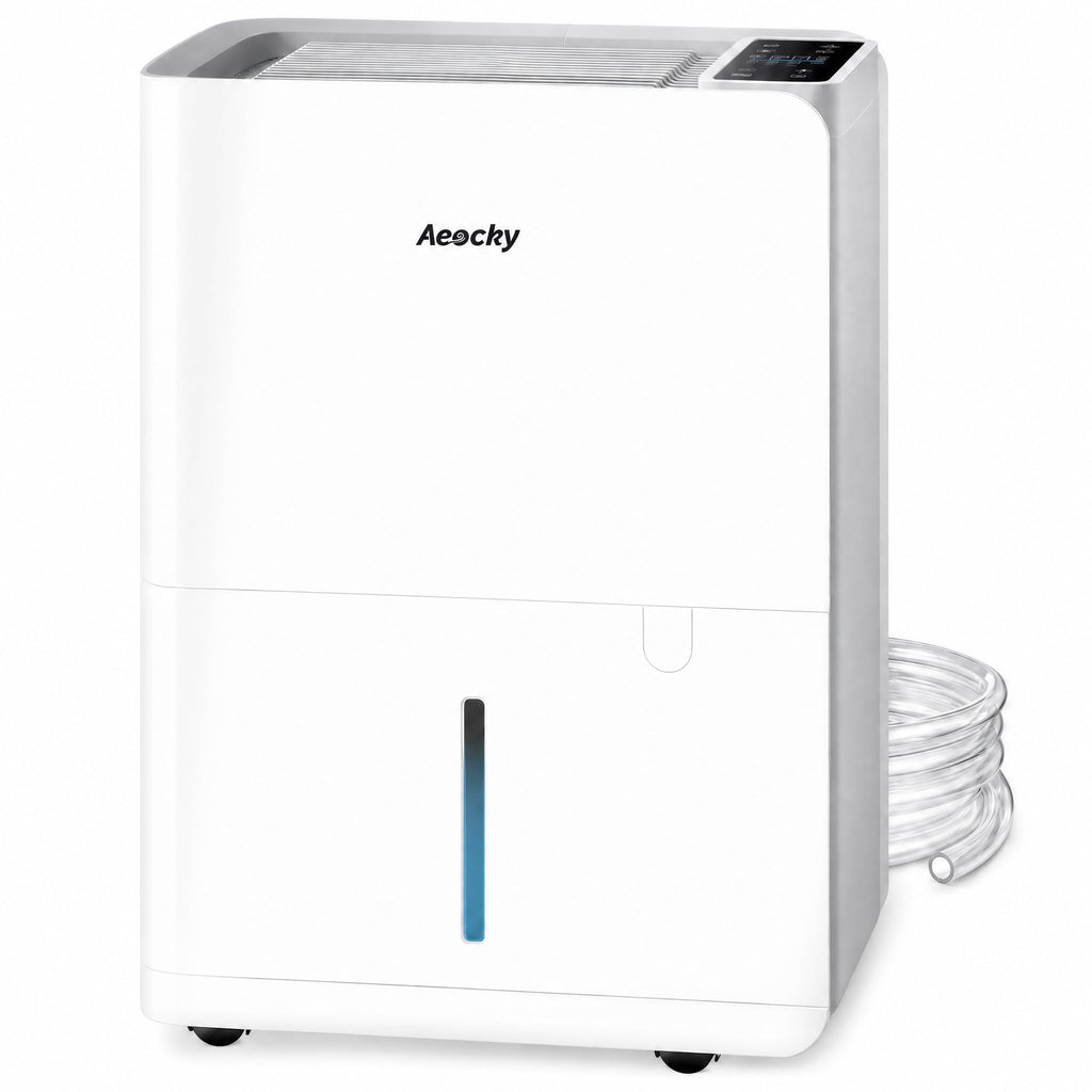 50 Pint per Day Dehumidifier for Home Large Rooms 3500 Sq Ft Ultra Quiet 40dB with Drain Hose
