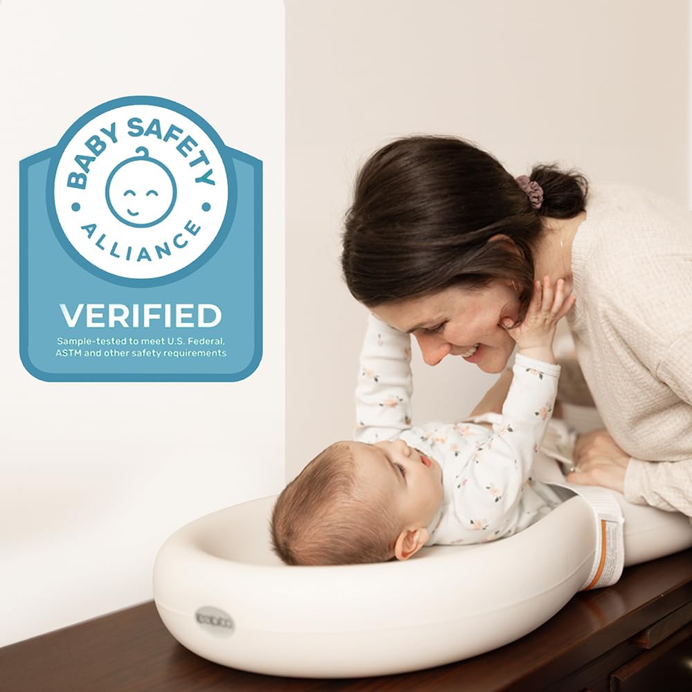 Peanut Changer Baby Vanilla Original Easy Clean Pad Shell Over Foam Water Repellent Wipeable Diaper Pad