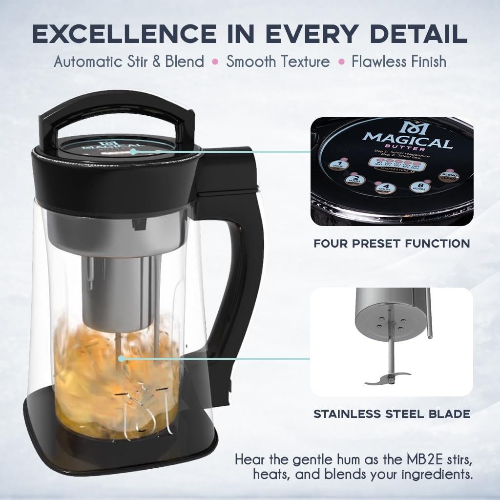 MB2e Machine Infusion System for Oils Butters and Tinctures Herbal Oil Butter Infuser for Home Kitchen