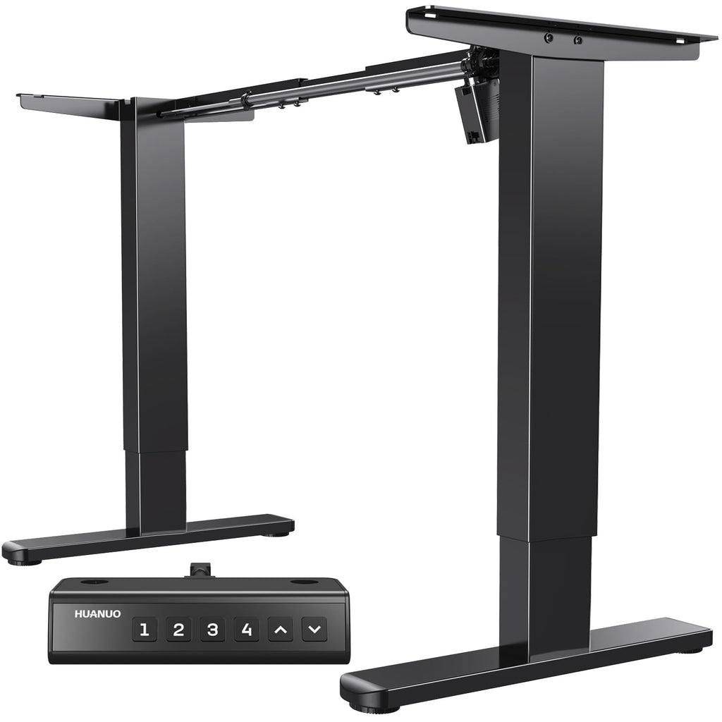 Electric standing desk frame with brushless motor heavy duty adjustable base for max 75 x 35 inch tops