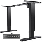 Electric standing desk frame with brushless motor heavy duty adjustable base for max 75 x 35 inch tops
