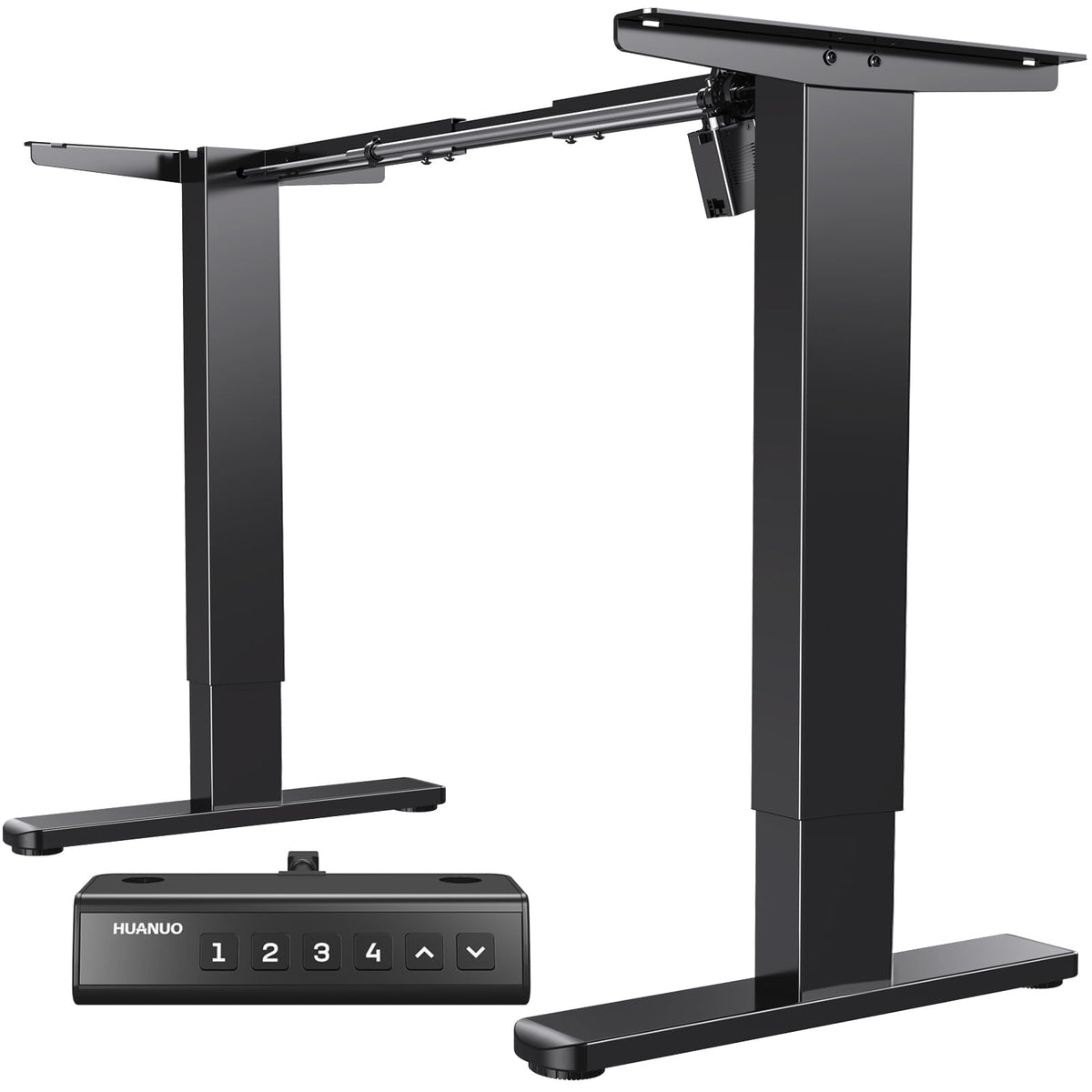 Electric standing desk frame with brushless motor heavy duty adjustable base for max 75 x 35 inch tops