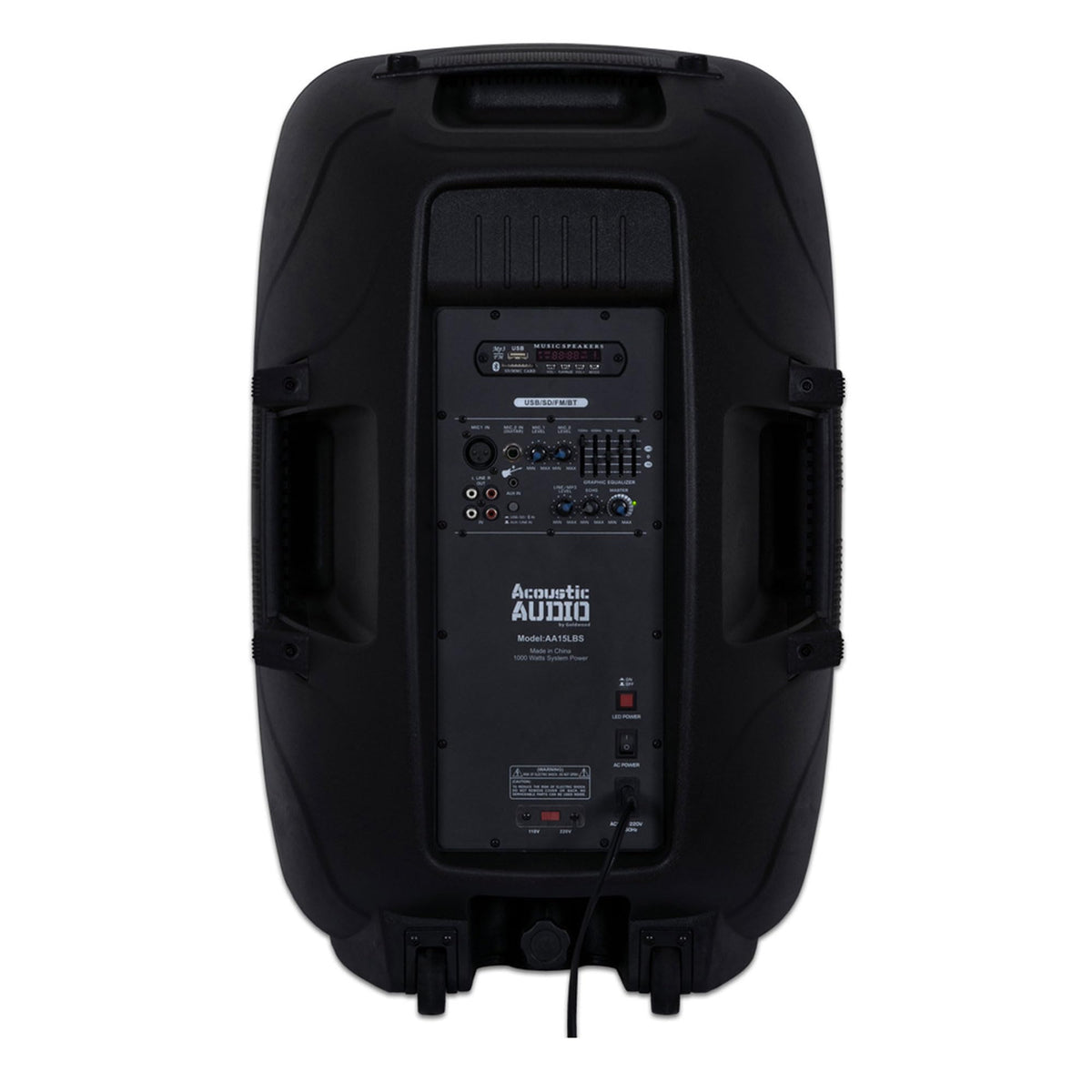 1000W Bluetooth PA Speaker with LED Lights Microphone and Stand Portable Wireless Sound System