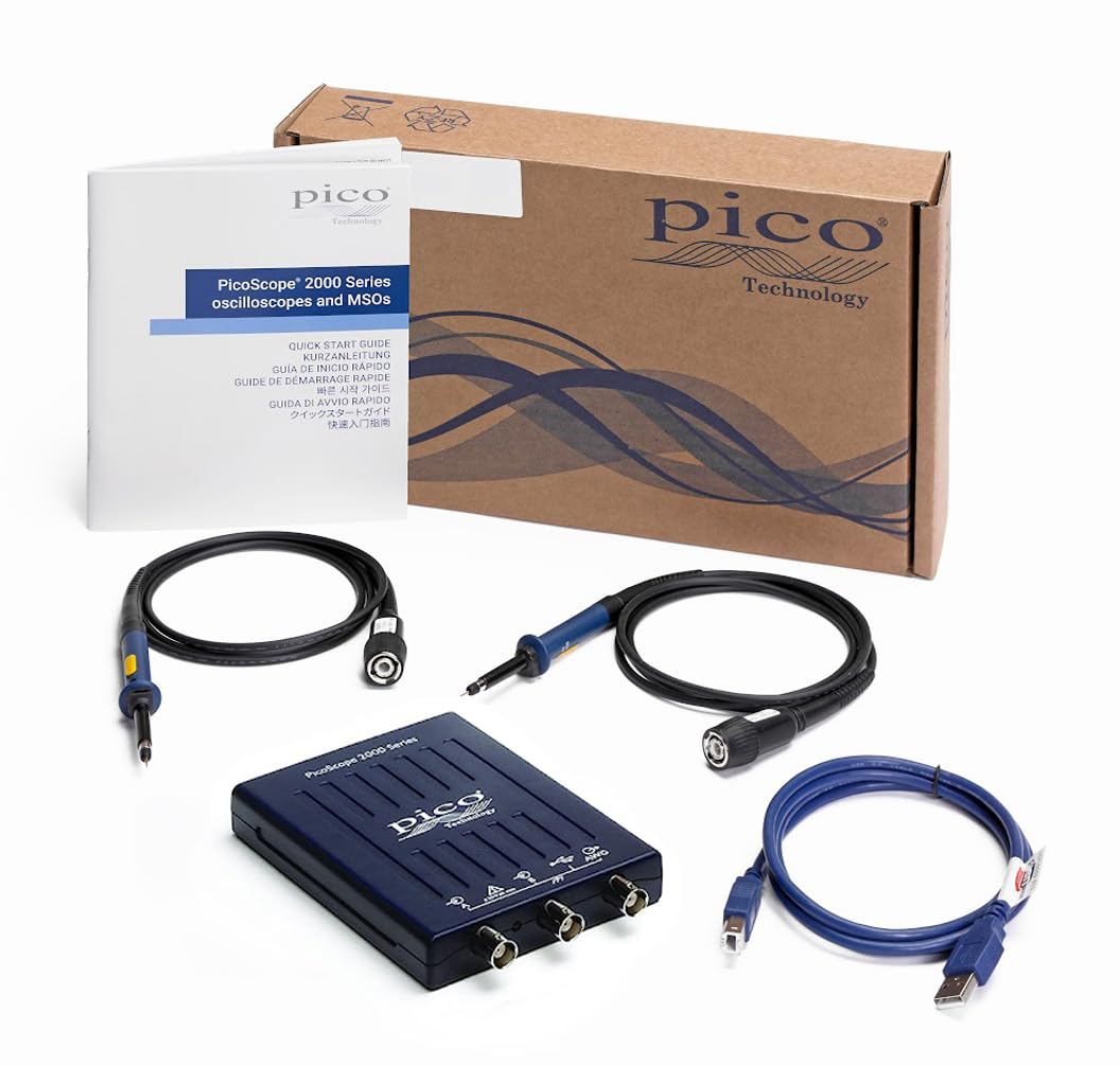 USB PC oscilloscope 2 channel 10 MHz bandwidth model 2204A portable for testing and measurement