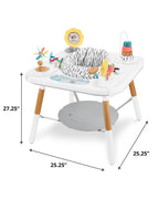 Discoverosity Montessori Inspired 3 Stage Activity Center Play Table Baby 4m+ with Mirror Rattles Teethers