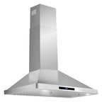 30 in 380 CFM ducted wall mount range hood LED stainless steel kitchen exhaust ventilation Coll