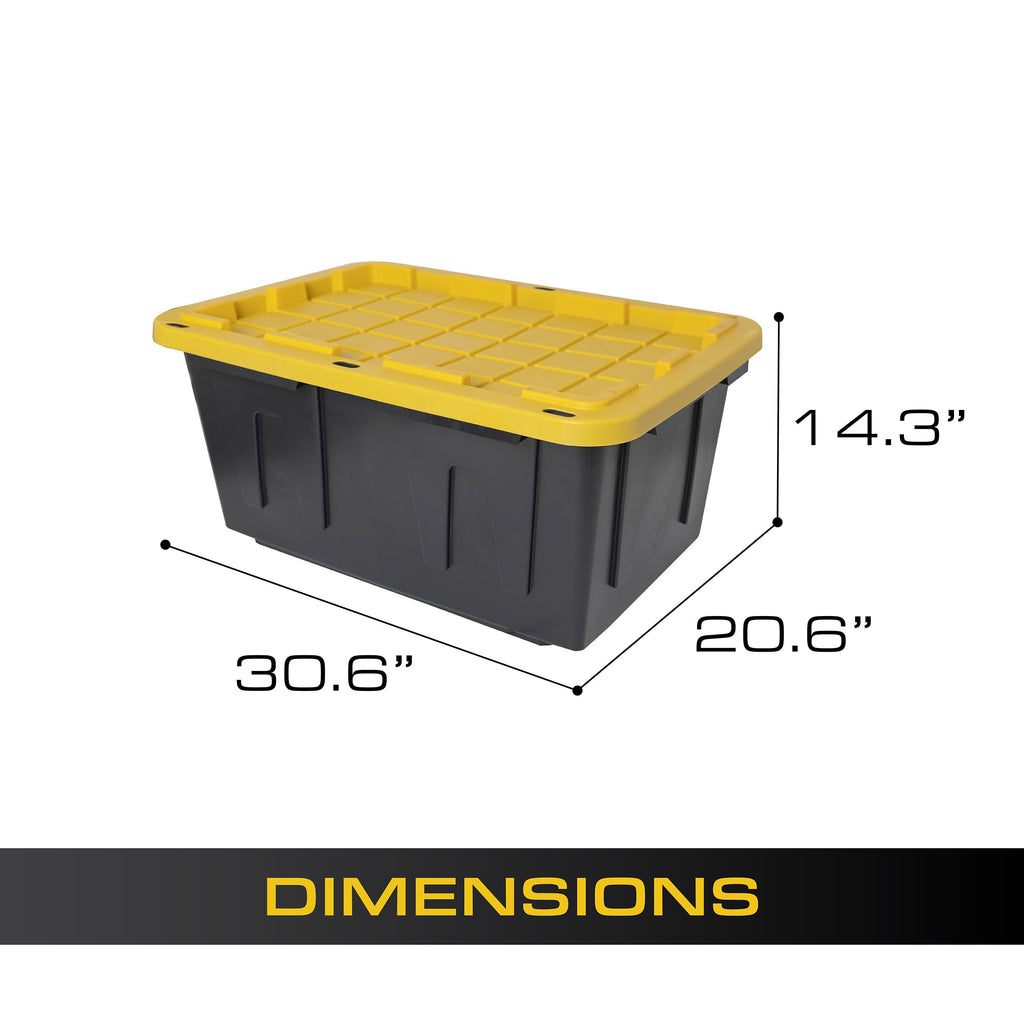 Heavy Duty 4 Tier Garage Storage Shelves with 8 Pack 27 Gallon Storage Bins and Lids Space Saving Organizer