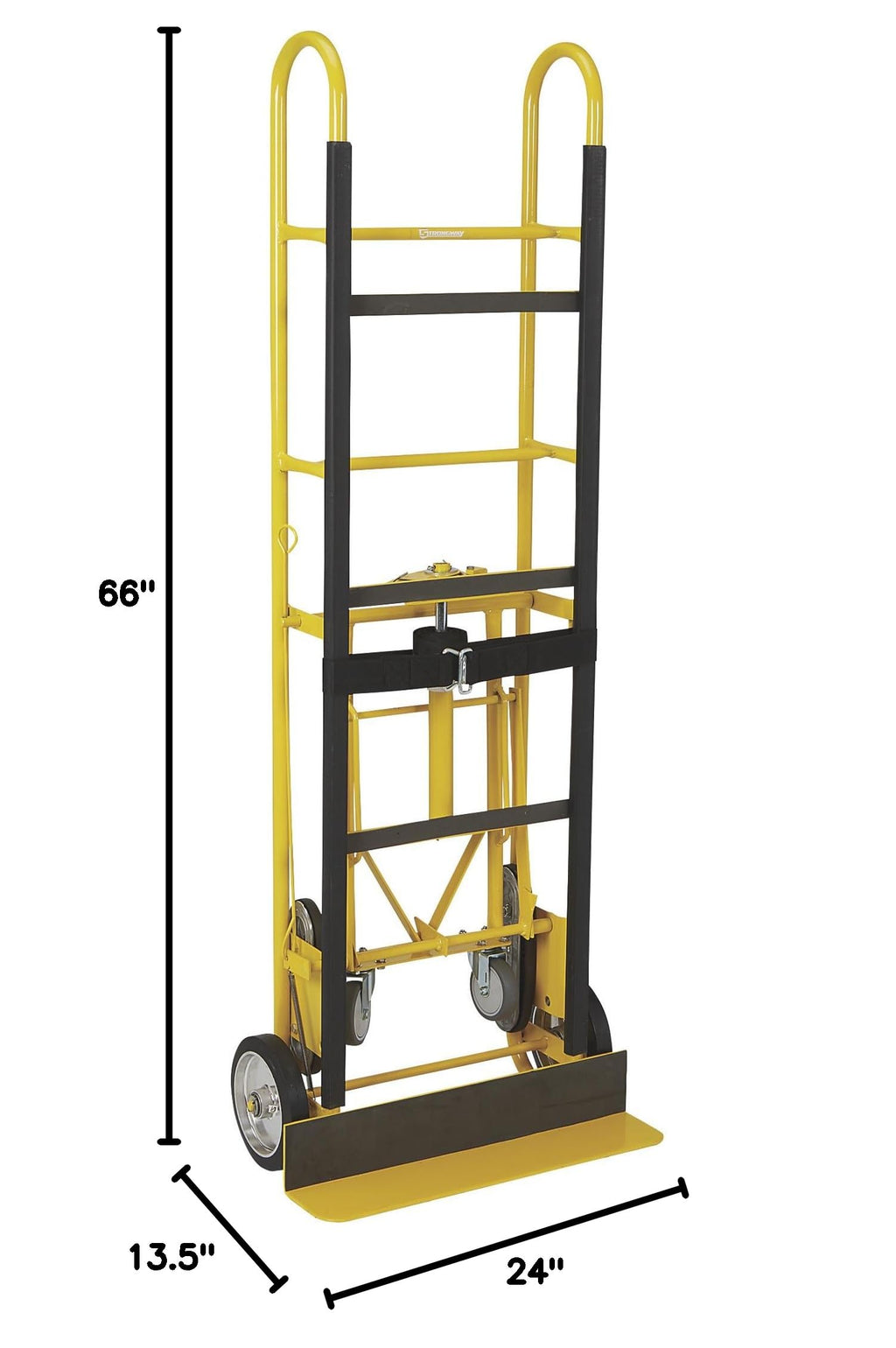 Convertible hand truck 1200 pound capacity 2 or 4 wheel design heavy duty utility dolly cart