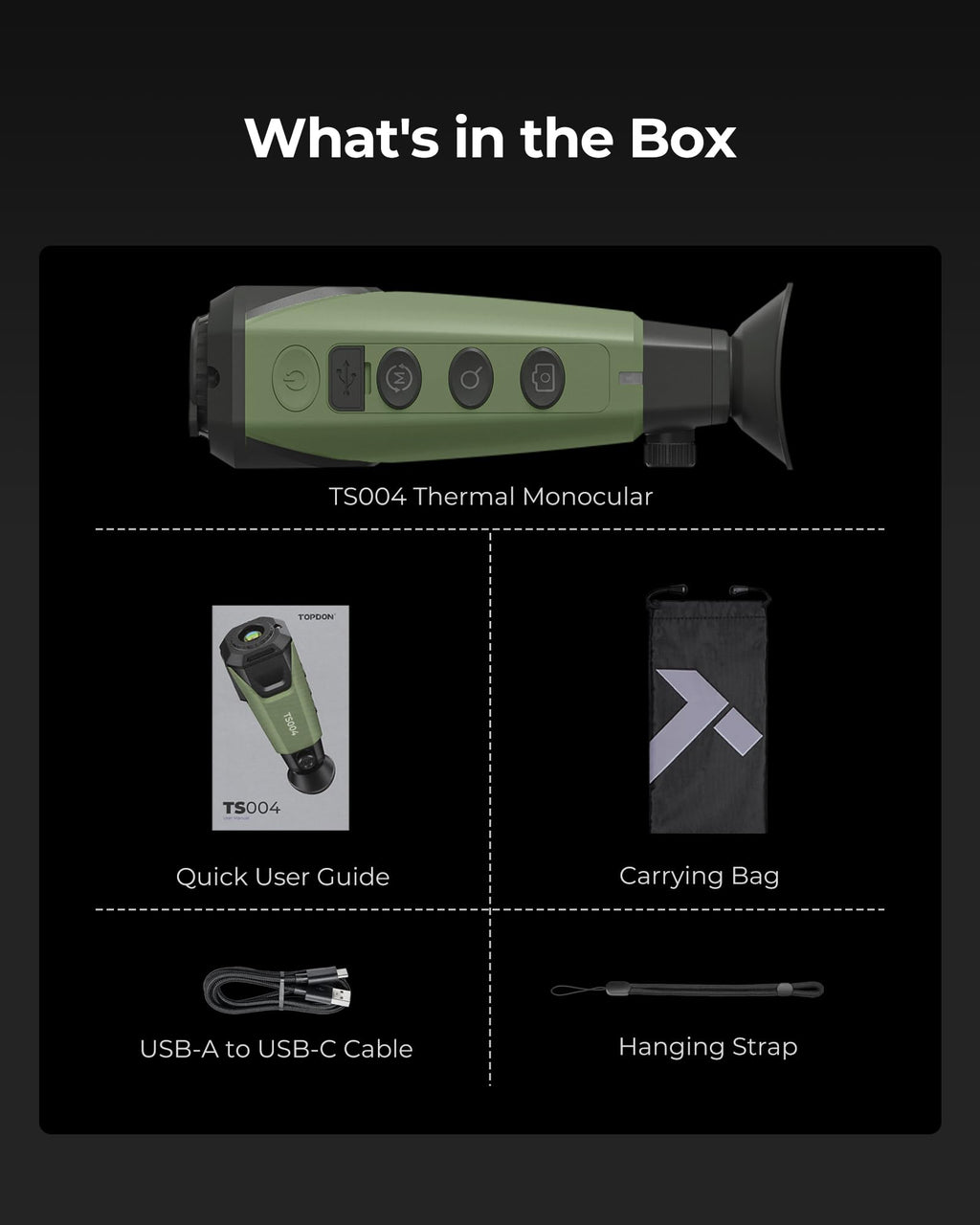 Thermal Imaging Monocular TS004 13mm 50Hz Night Vision Handheld Thermal Camera