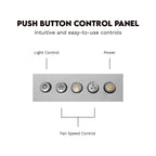 30 in 380 CFM ducted wall mount range hood LED stainless steel kitchen exhaust vent fan for home