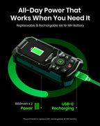 S50 Green Laser Distance Meter 400 ft Laser Measure P2P High Precision Portable Measuring Tool
