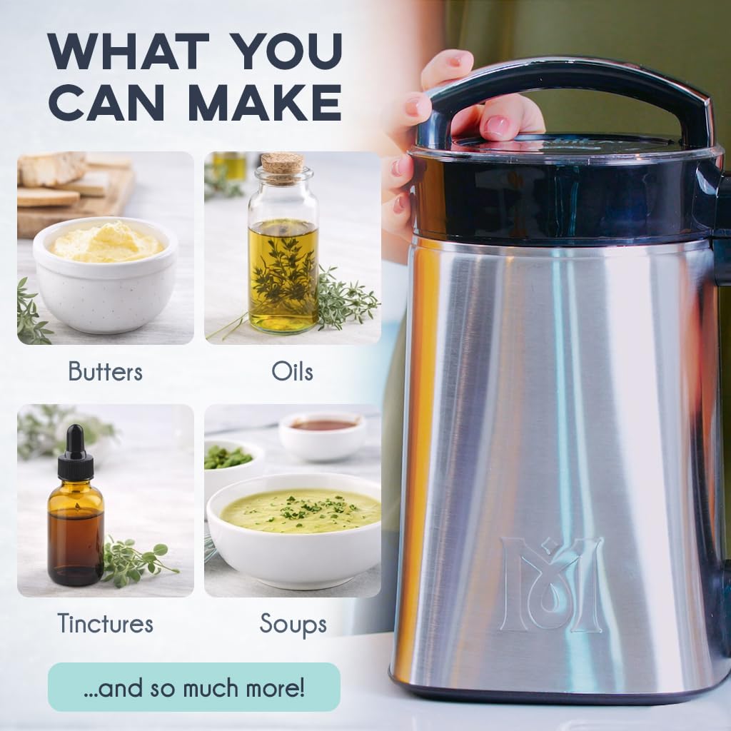 MB2e Machine Infusion System for Oils Butters and Tinctures Herbal Oil Butter Infuser for Home Kitchen