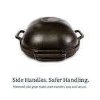 Cast iron loaf pan with lid artisan sourdough homemade bread baking preseasoned heavy duty oven safe