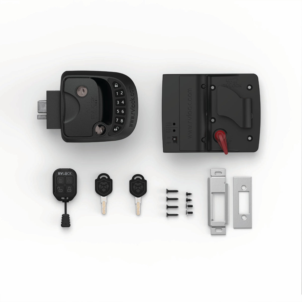Secure Compact Keyless RV Door Lock with Keypad for Campers Trailers and 5th Wheels Easy Install