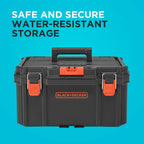 BDST60500APB Stackable Storage System 3 Piece Set with Small Deep Toolbox and Rolling Tote