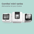 Countertop portable dishwasher 6L built in water tank 7 programs UV hygiene auto door open for apartments RVs