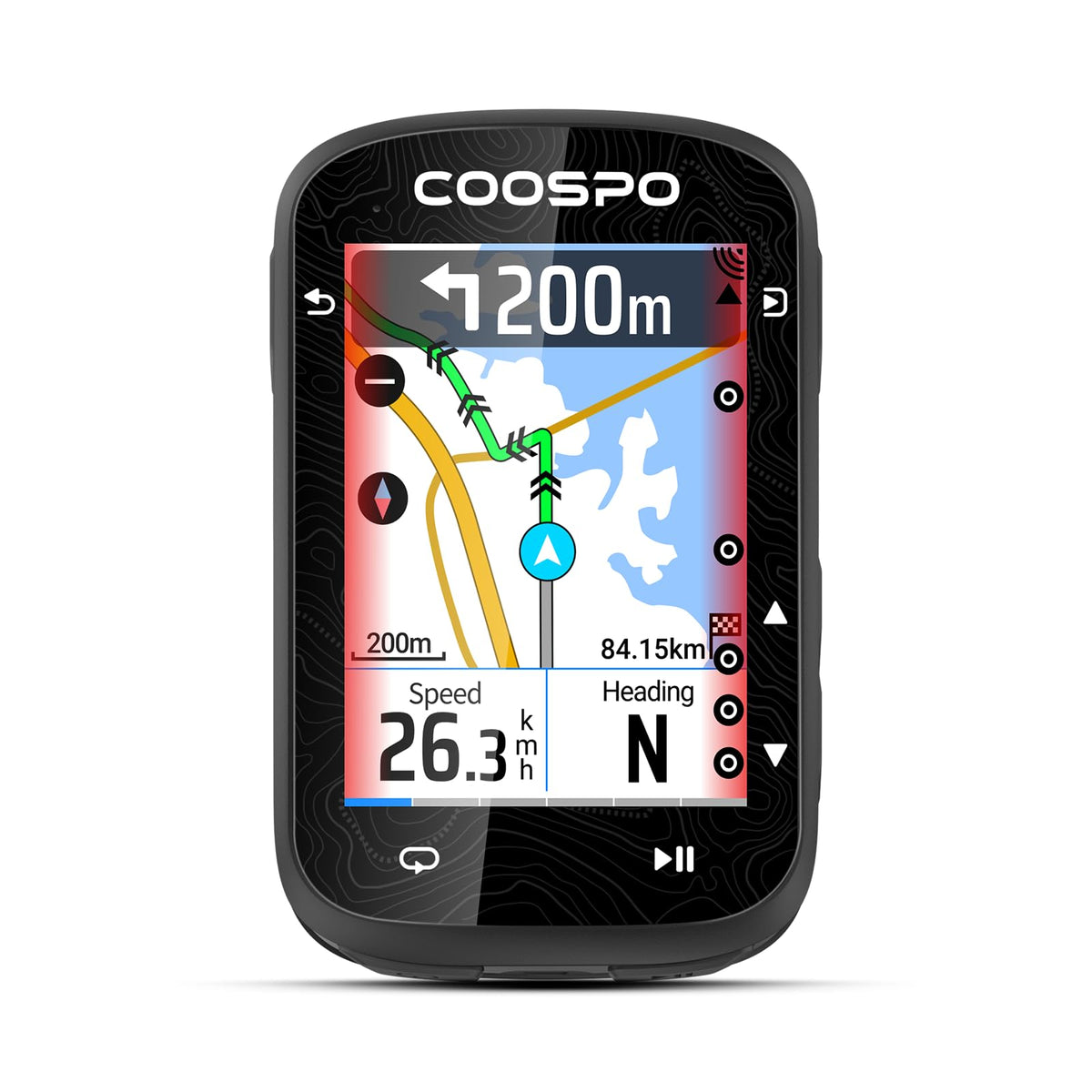 Touchscreen GPS Bike Computer CS600 Wireless IPX7 Waterproof Speedometer Bluetooth ANT Navigation 36H Battery
