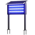 Solar bug zapper outdoor 8000 sq ft 30W mosquito zapper USB rechargeable fly trap IPX4 waterproof dusk to dawn