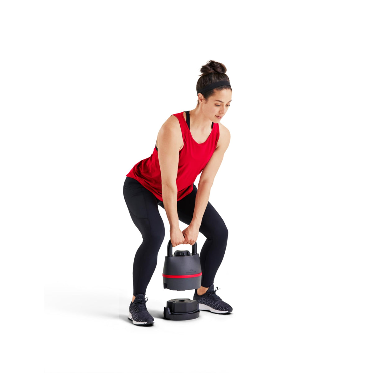 SelectTech 840 Adjustable Kettlebell Compact Space Saving Design for Home Gym Strength Training