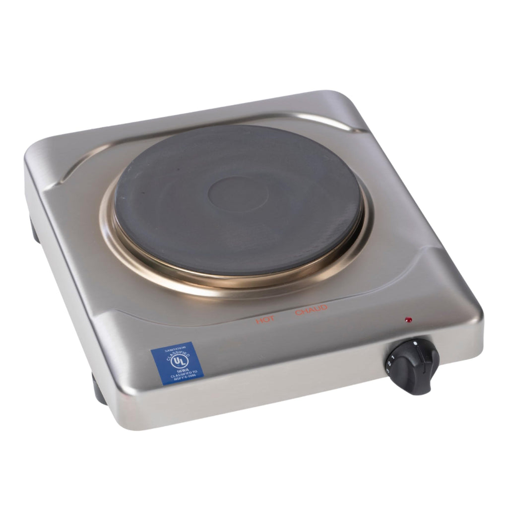 KR-S2 Portable Electric Hot Plate 1500W Cast Iron Single Burner Compact Countertop Electric Cooker