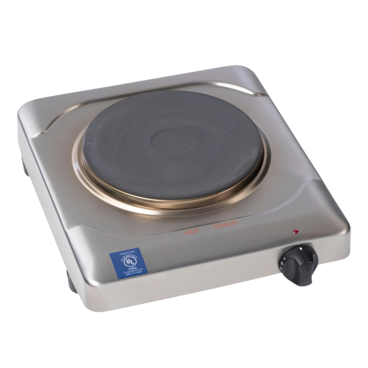 KR-S2 Portable Electric Hot Plate 1500W Cast Iron Single Burner Compact Countertop Electric Cooker