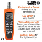 ET110 CO Meter with Exposure Limit Alarm Portable Carbon Monoxide Detector for Home and Work Safety