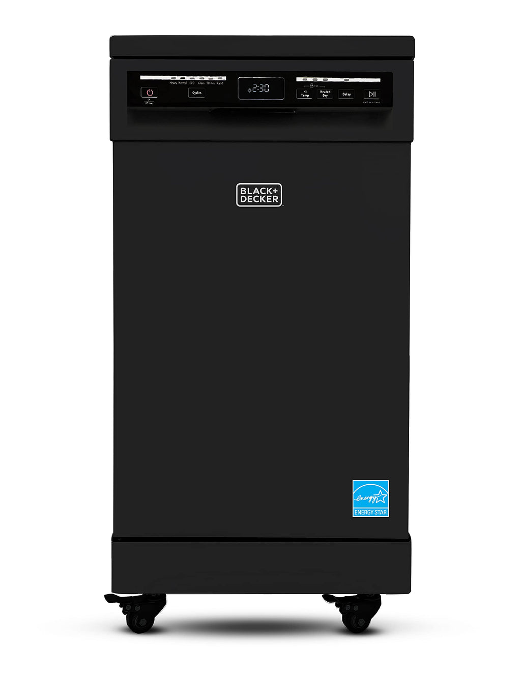 18 Inch Portable Dishwasher Energy Star BPD8B Black Compact Efficient Design for Small Spaces