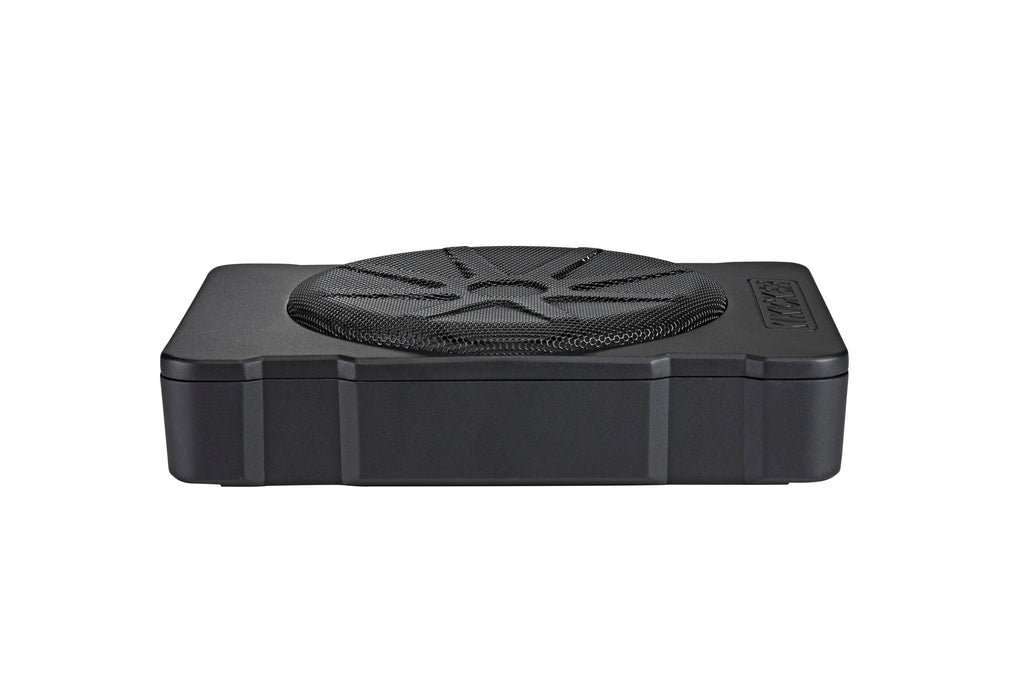 51HS10 Hideaway Compact Powered Subwoofer with 10 Inch Woofer for Car Audio and Vehicle Sound Systems