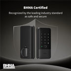 UWB Smart Lock U400 with Apple Home Key Fingerprint Deadbolt Keyless Entry for Home Door Black