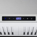 30 in 380 CFM ducted wall mount range hood LED stainless steel kitchen exhaust ventilation Coll
