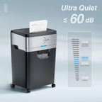 20 sheet cross cut P4 high security heavy duty paper shredder for home office and small business use