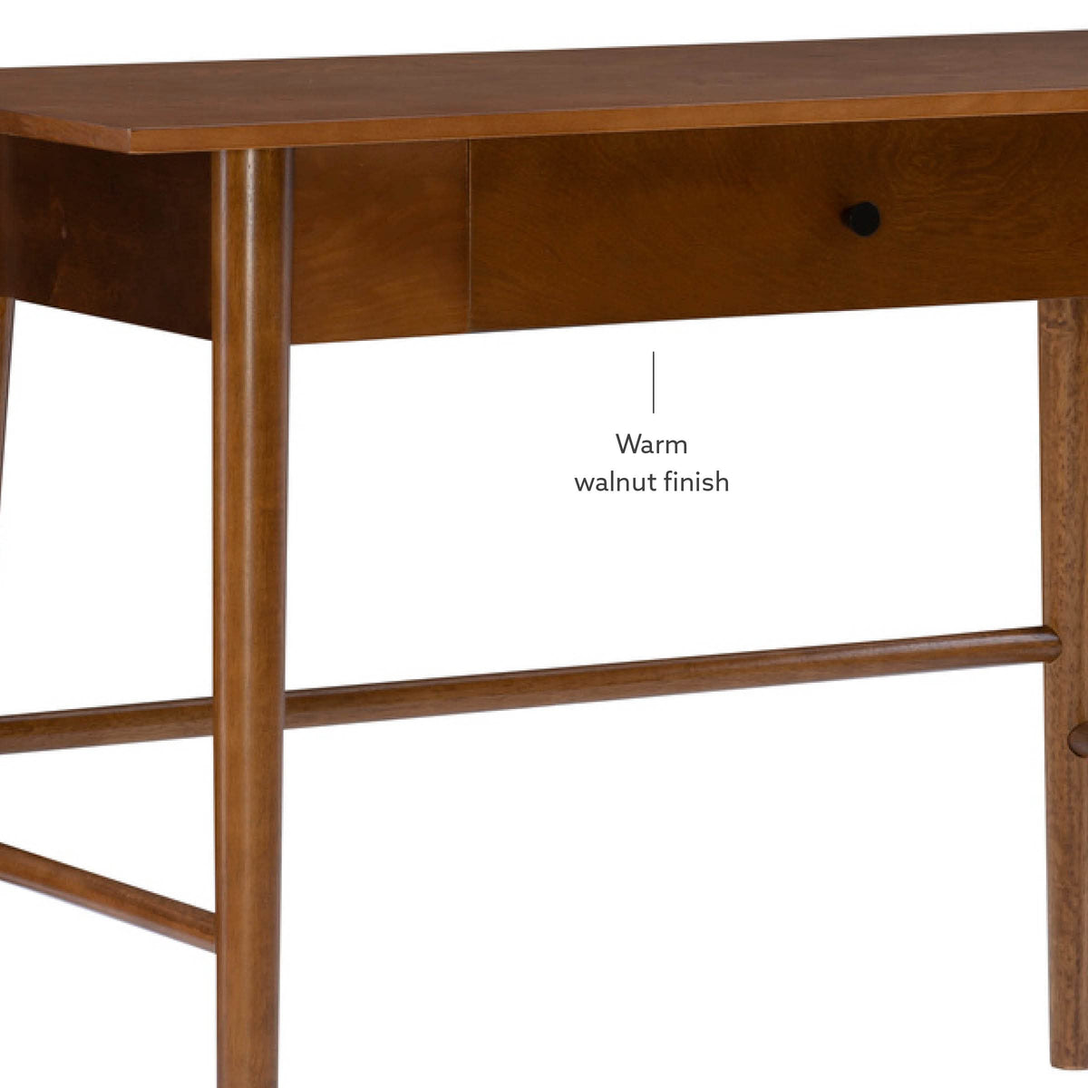 Mid Century Walnut Writing Desk for Home Office, Melissa