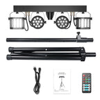 5 in 1 DJ lights with stand sound activated DMX remote control LED par light 3/6/15CH party wedding KTV
