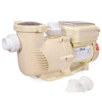 SuperFlow variable speed high flo pool pump inground 230V 1.5 and 2 inch adapter built in timer 2.2 horsepower