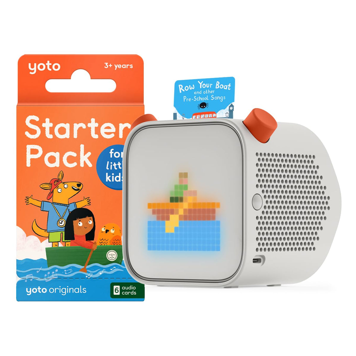 Screen-Free Kids Audio Player Starter Pack with Bluetooth and Night Light